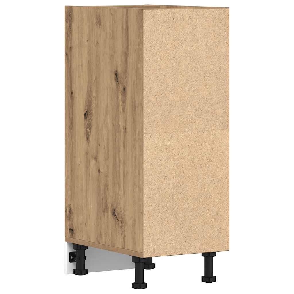 Armadio Inferiore “Riga” Rovere Artigianale 30x44,5x81,5 cm - homemem39
