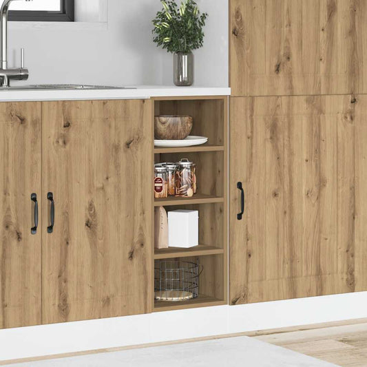 Armadio Inferiore “Riga” Rovere Artigianale 30x44,5x81,5 cm - homemem39