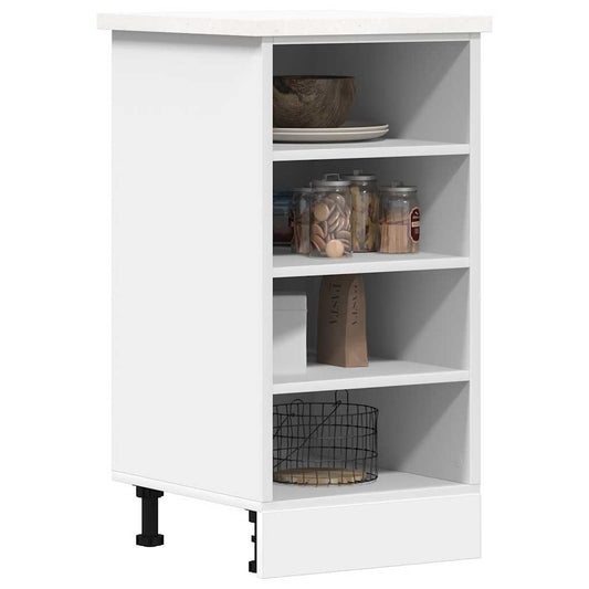 Armadio Inferiore “Riga” Bianco 40x44,5x81,5 cm - homemem39