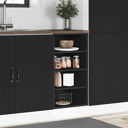 Armadio Inferiore “Riga” Nero 40x44,5x81,5 cm - homemem39