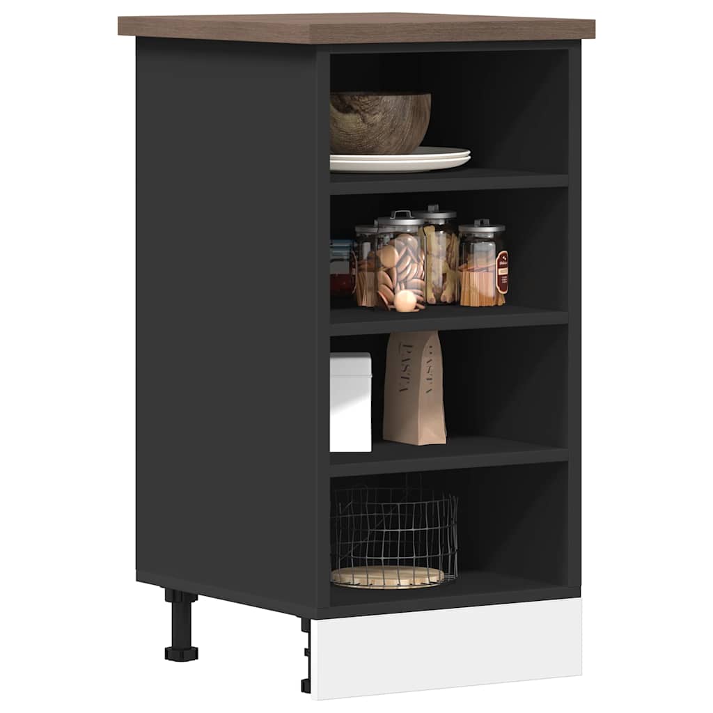 Armadio Inferiore “Riga” Nero 40x44,5x81,5 cm | homemem39