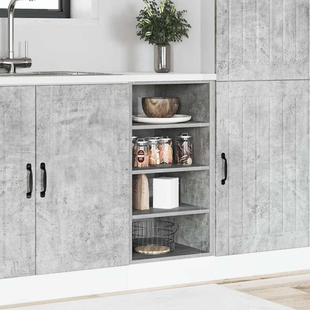 Armadio Inferiore “Riga” Grigio Cemento 40x44,5x81,5 cm - homemem39