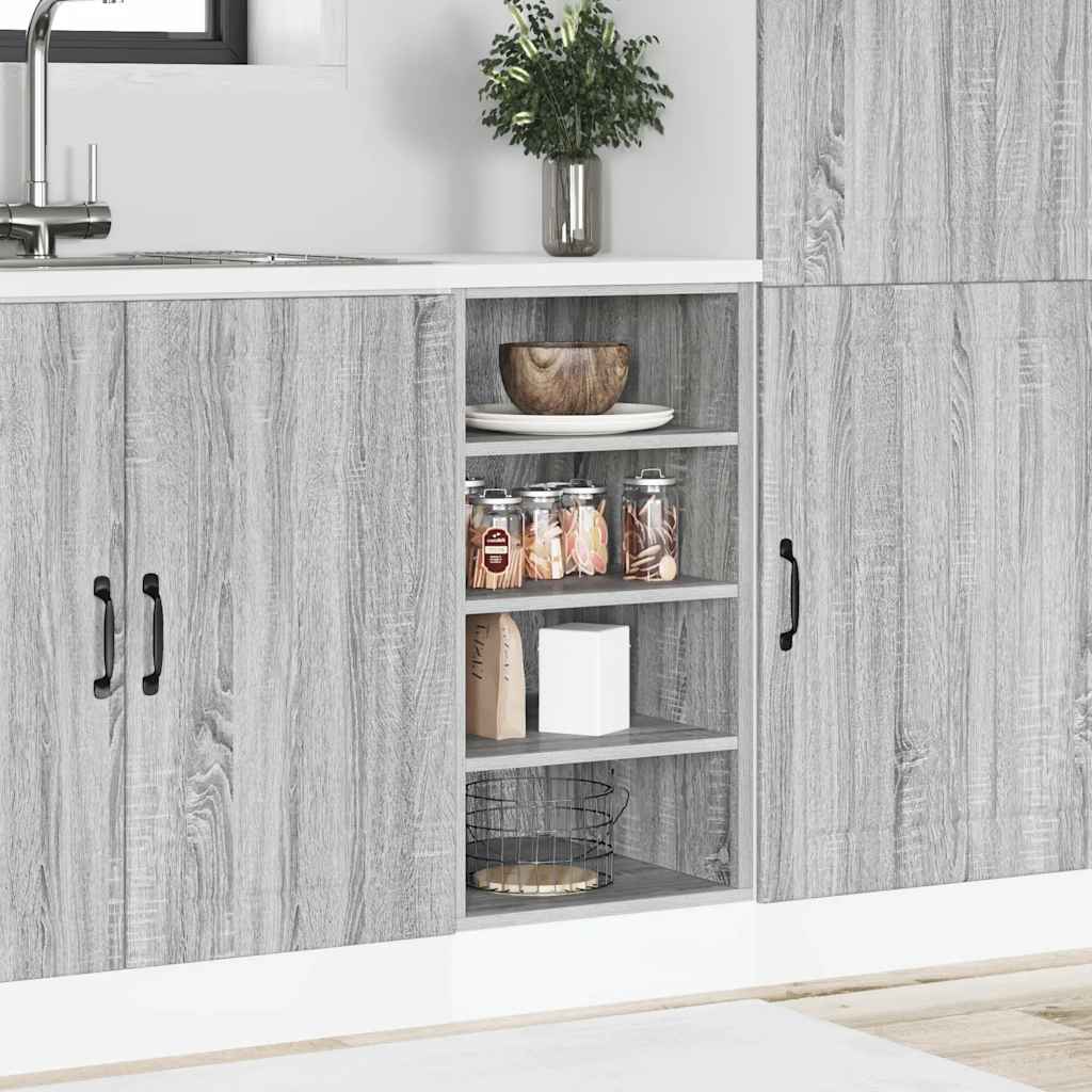 Armadio Inferiore “Riga” Grigio Sonoma 40x44,5x81,5 cm - homemem39