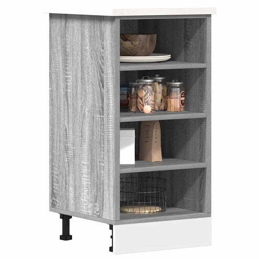 Armadio Inferiore “Riga” Grigio Sonoma 40x44,5x81,5 cm - homemem39