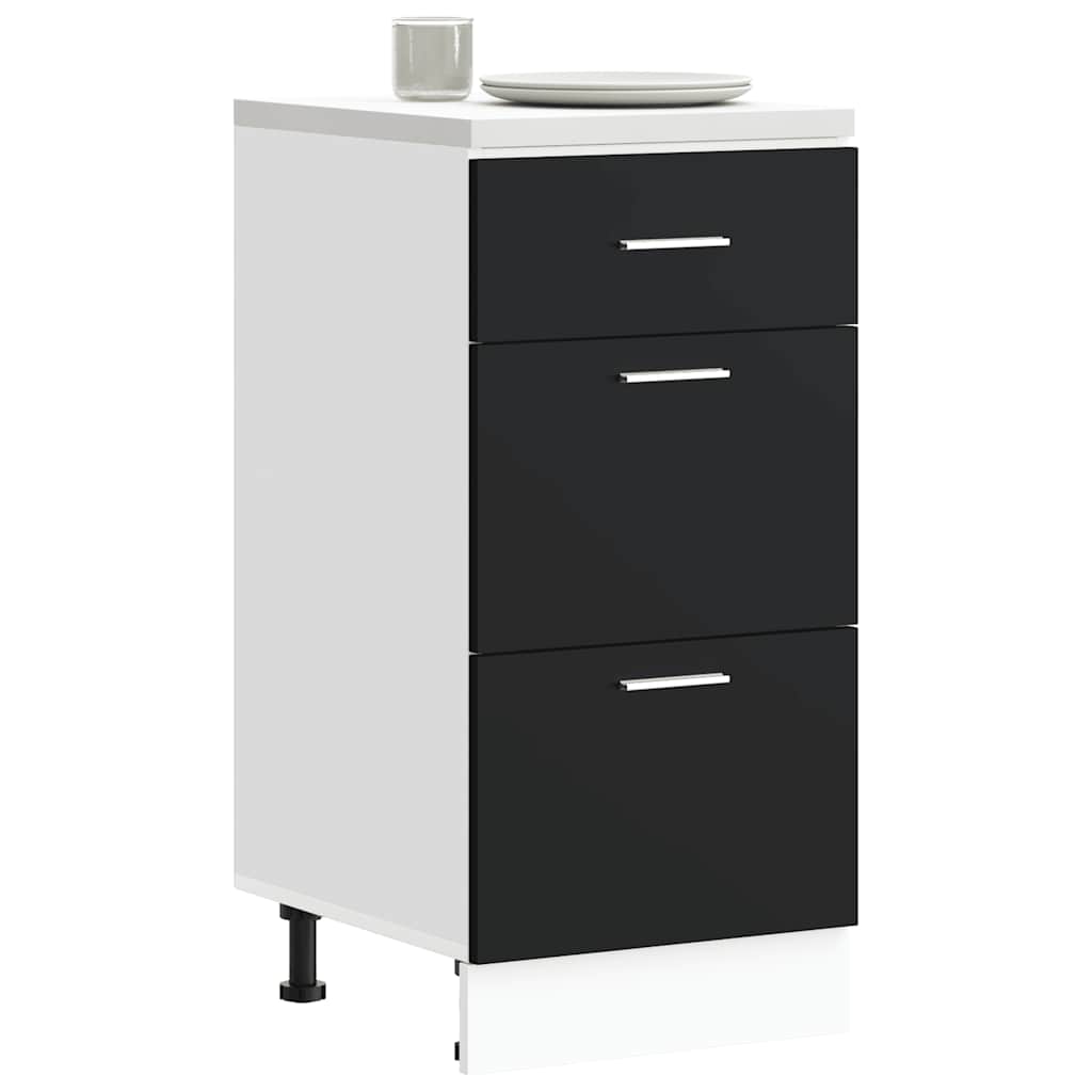 Armadio Inferiore “Lyon” Nero 40x46x81,5 cm - homemem39