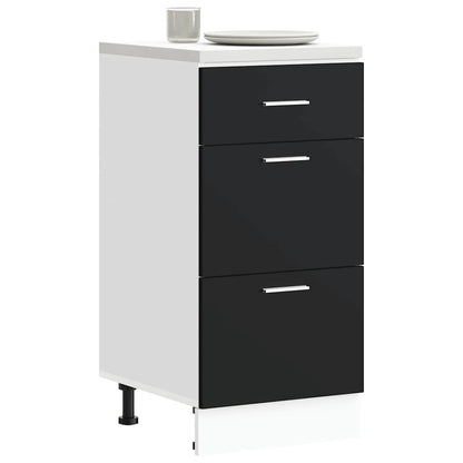 Armadio Inferiore “Lyon” Nero 40x46x81,5 cm - homemem39