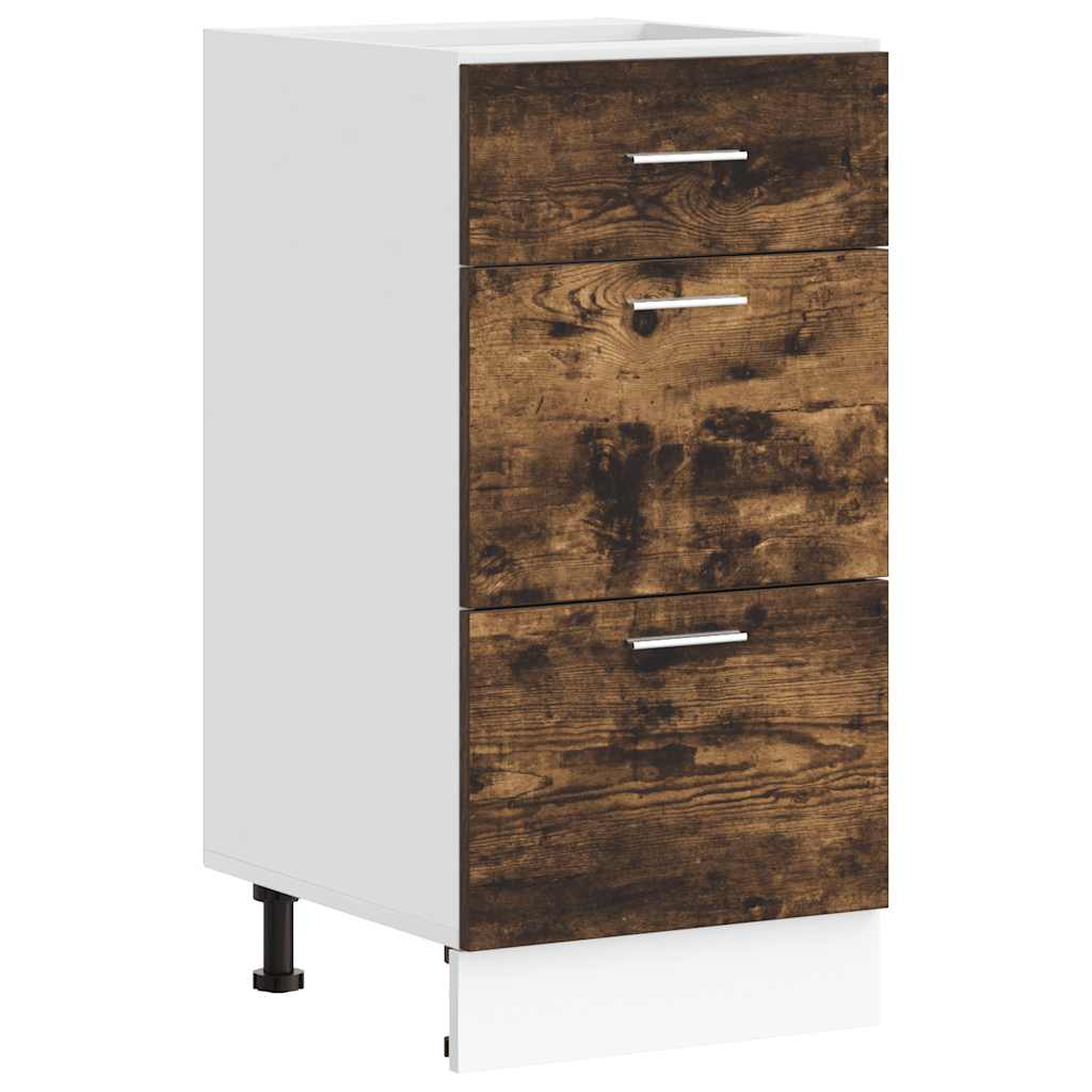 Armadio Inferiore “Lyon” Rovere Fumo 40x46x81,5cm - homemem39