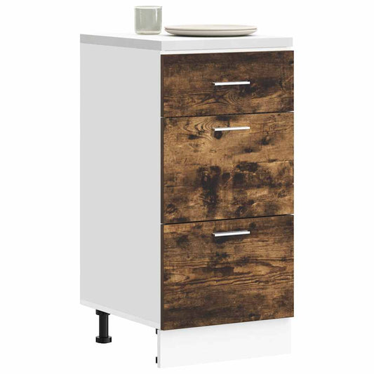 Armadio Inferiore “Lyon” Rovere Fumo 40x46x81,5cm - homemem39