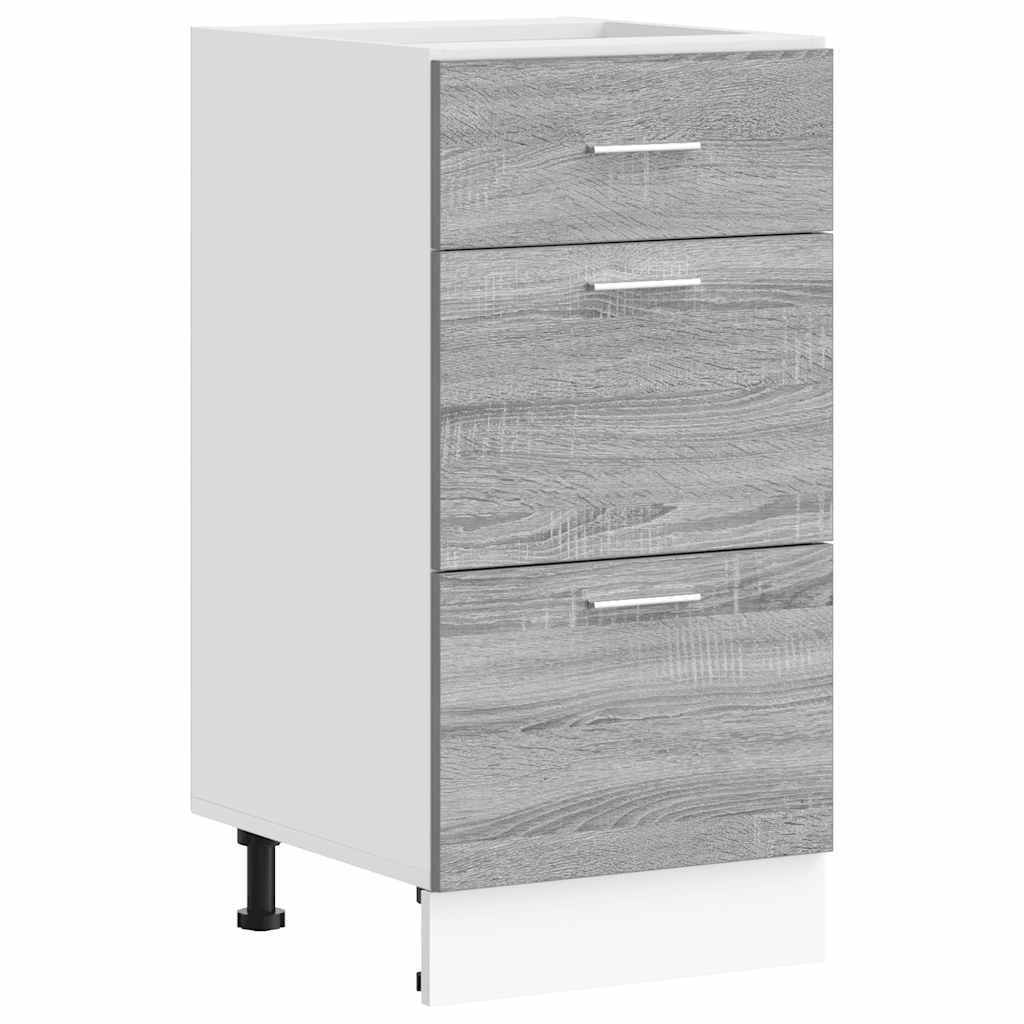 Armadio Inferiore “Lyon” Grigio Sonoma 40x46x81,5 cm - homemem39