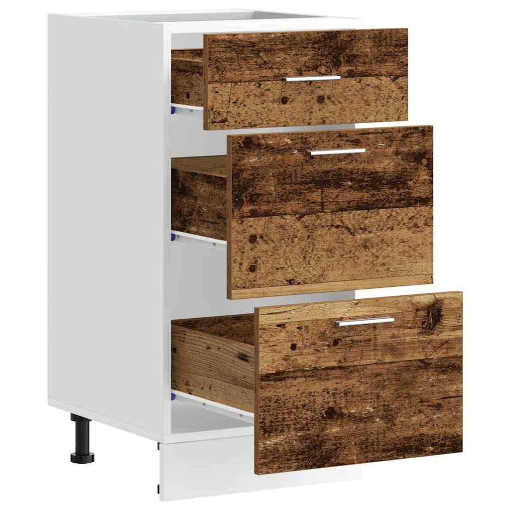 Armadio Inferiore “Lyon” Legno Antico 40x46x81,5 cm - homemem39