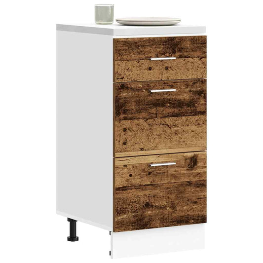 Armadio Inferiore “Lyon” Legno Antico 40x46x81,5 cm - homemem39