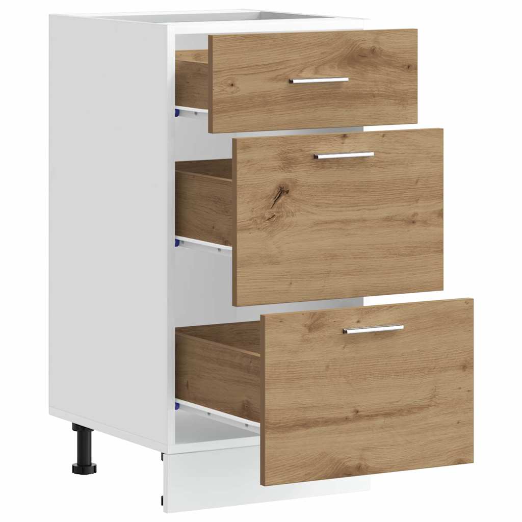 Armadio Inferiore “Lyon” Rovere Artigianale 40x46x81,5 cm - homemem39