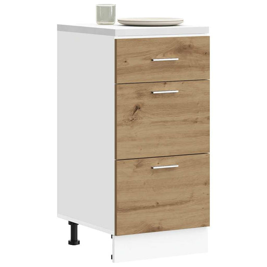 Armadio Inferiore “Lyon” Rovere Artigianale 40x46x81,5 cm - homemem39