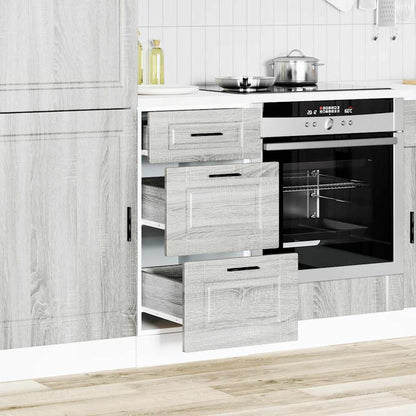 Base da Cucina Porto Grigio Sonoma in Legno Multistrato - homemem39