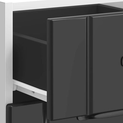 Mobiletto da cucina "Lucca" Nero in legno ingegnerizzato
