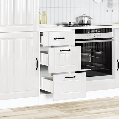 Base da Cucina Lucca Bianco Lucido in Legno Multistrato - homemem39