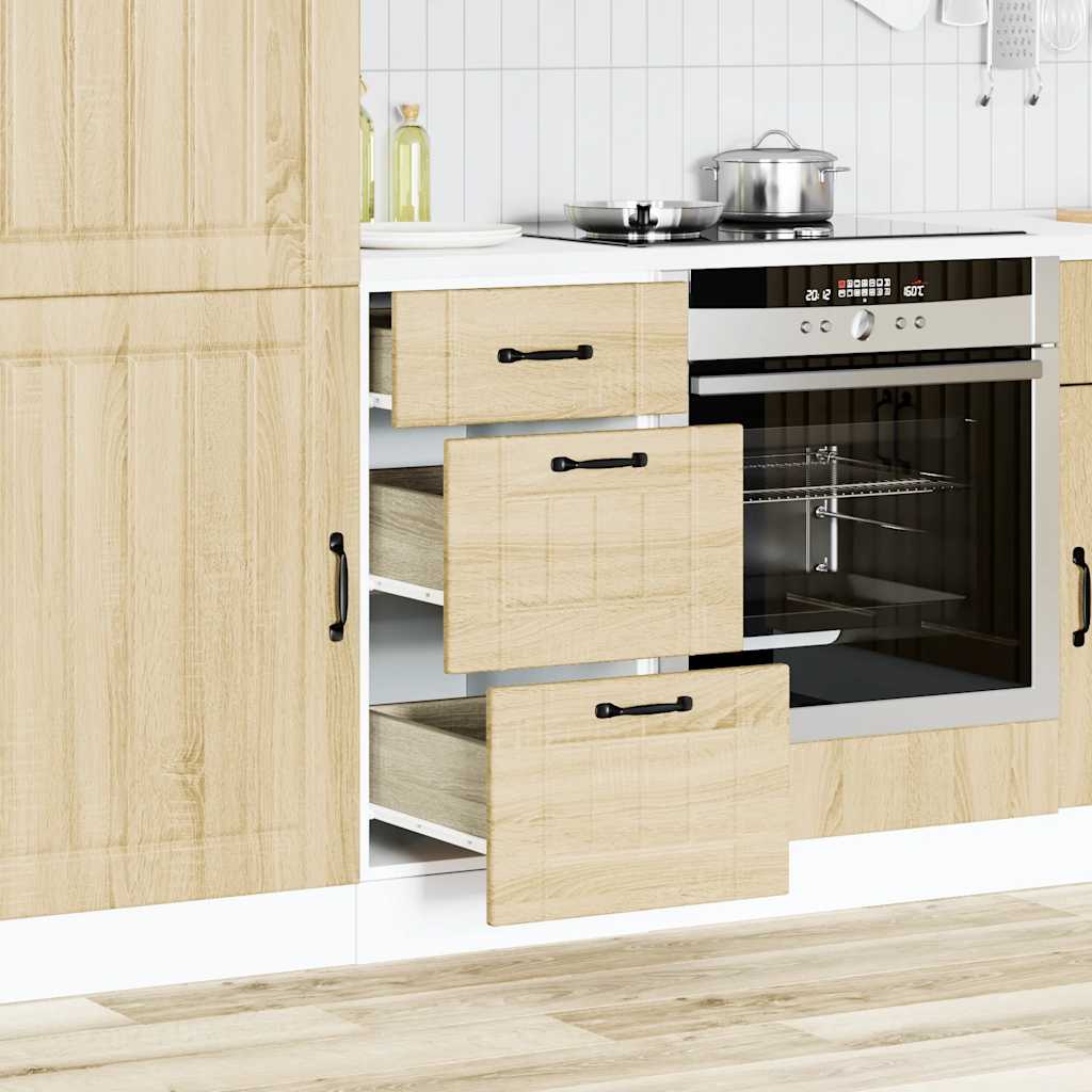 Base da Cucina Lucca Rovere Sonoma in Legno Multistrato - homemem39