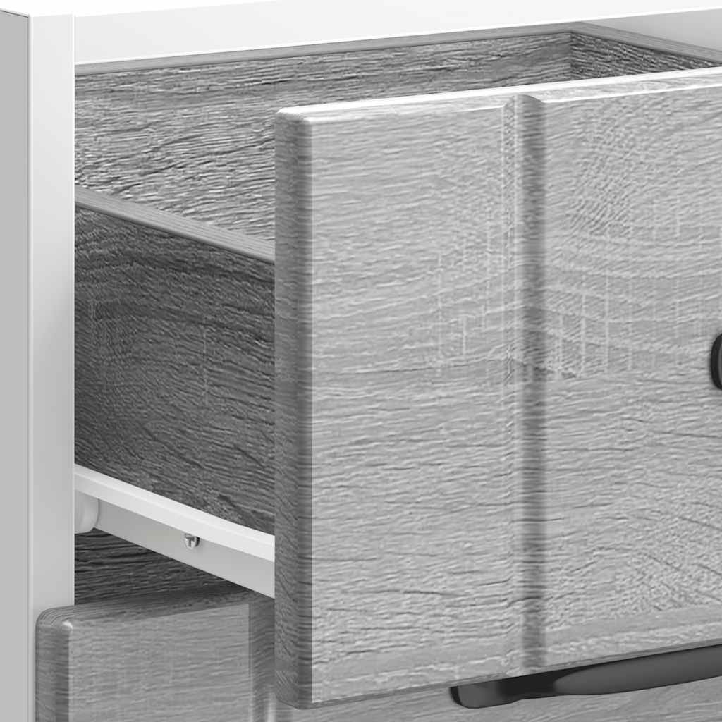 Base da Cucina Lucca Grigio Sonoma in Legno Multistrato - homemem39
