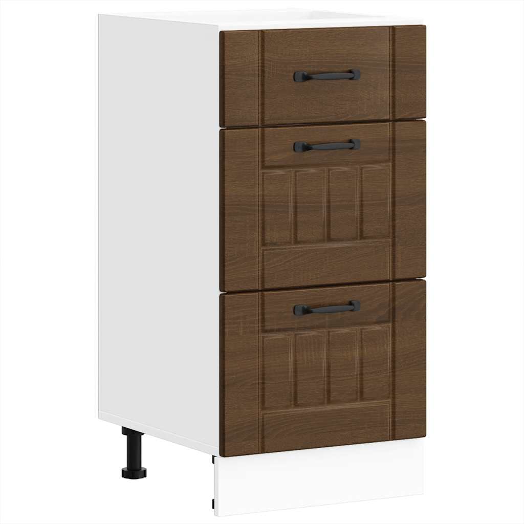 Base da Cucina Lucca Rovere Marrone in Legno Multistrato - homemem39