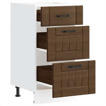 Base da Cucina Lucca Rovere Marrone in Legno Multistrato - homemem39