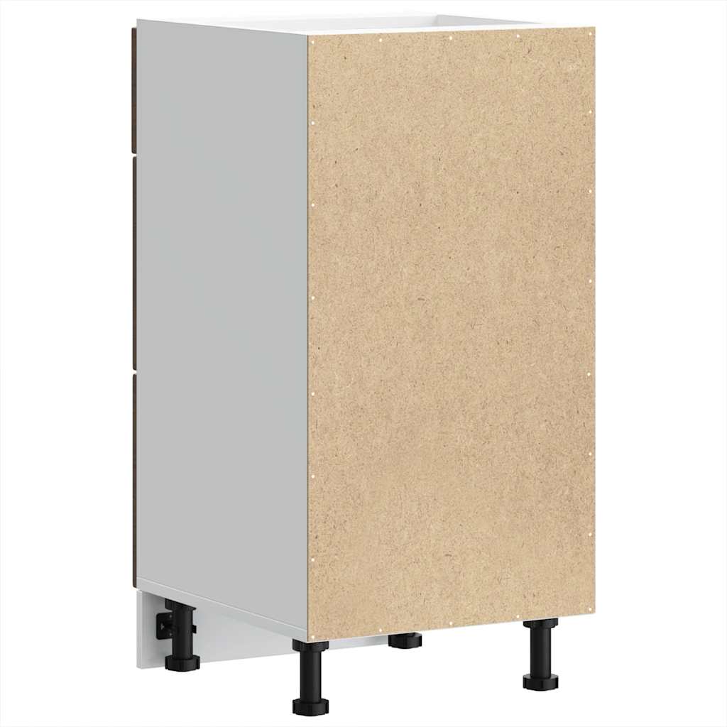 Base da Cucina Lucca Rovere Marrone in Legno Multistrato - homemem39