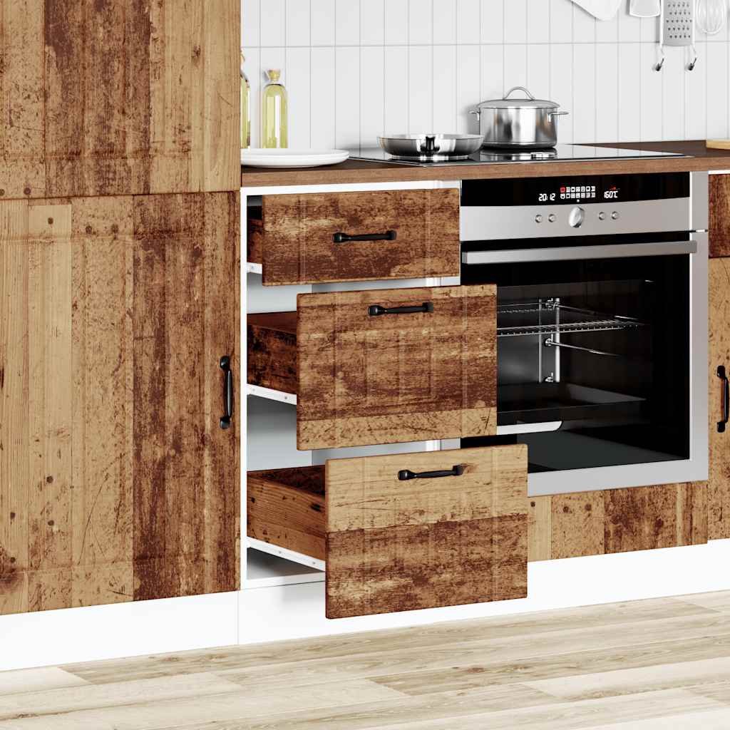 Base da Cucina Lucca Legno Antico in Legno Multistrato | homemem39