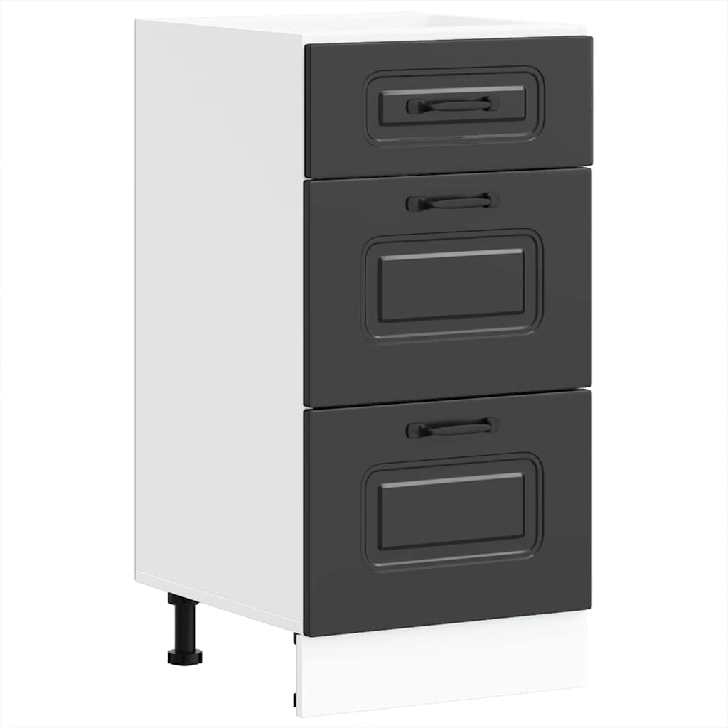 Base da Cucina Kalmar Nero in Legno Multistrato - homemem39
