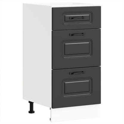 Base da Cucina Kalmar Nero in Legno Multistrato - homemem39