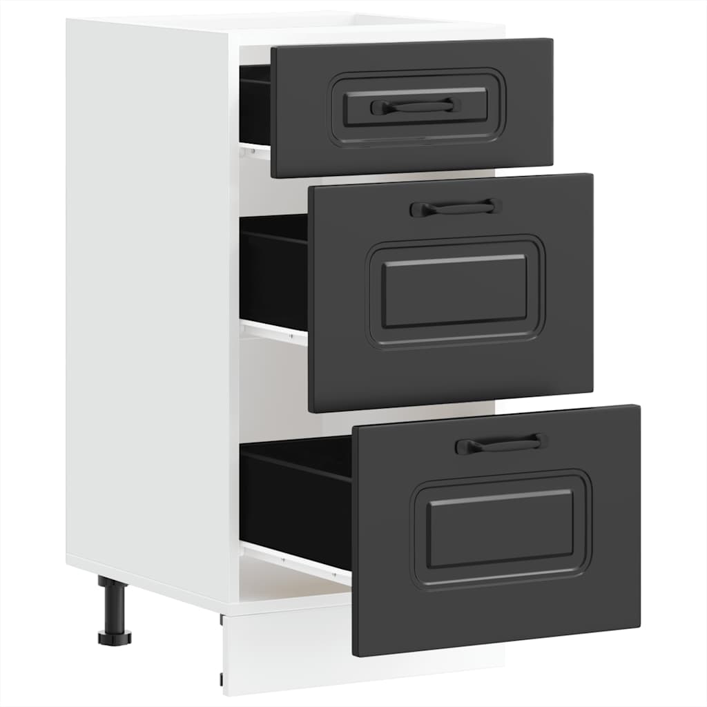 Base da Cucina Kalmar Nero in Legno Multistrato - homemem39