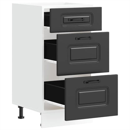 Base da Cucina Kalmar Nero in Legno Multistrato - homemem39