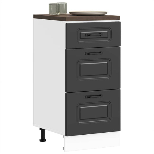 Base da Cucina Kalmar Nero in Legno Multistrato - homemem39