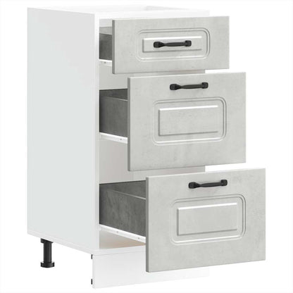 Base da Cucina Kalmar Grigio Cemento in Legno Multistrato - homemem39