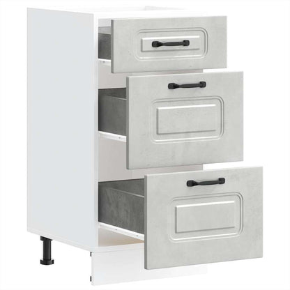 Base da Cucina Kalmar Grigio Cemento in Legno Multistrato - homemem39