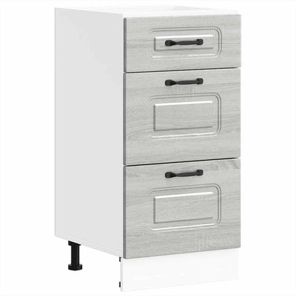 Base da Cucina Kalmar Grigio Sonoma in Legno Multistrato - homemem39