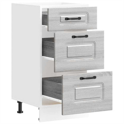 Base da Cucina Kalmar Grigio Sonoma in Legno Multistrato - homemem39