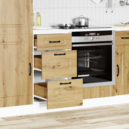 Base da Cucina Kalmar Rovere Artigianale in Legno Multistrato | homemem39