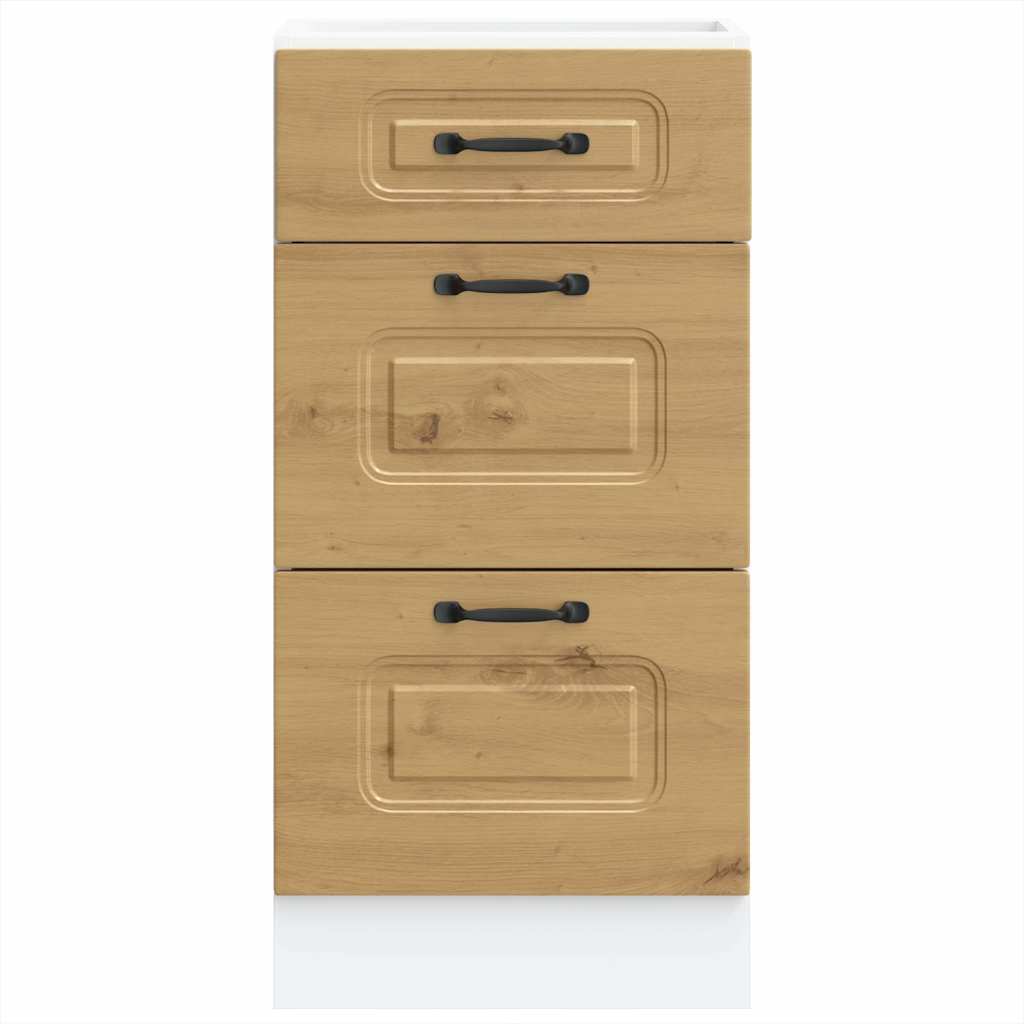 Base da Cucina Kalmar Rovere Artigianale in Legno Multistrato | homemem39