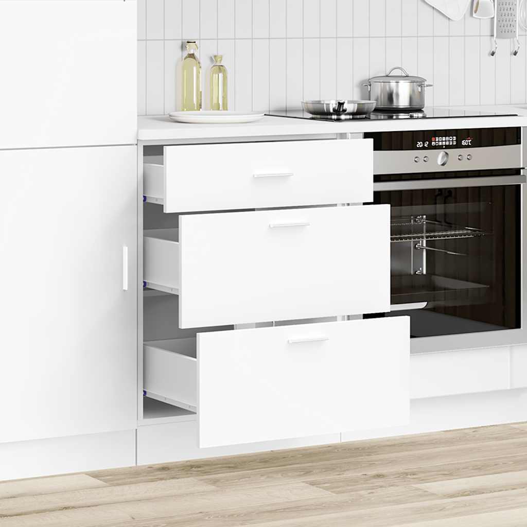 Base da Cucina “Lyon” Bianco in Legno Multistrato - homemem39