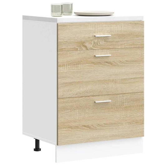 Base da Cucina “Lyon” Rovere Sonoma in Legno Multistrato