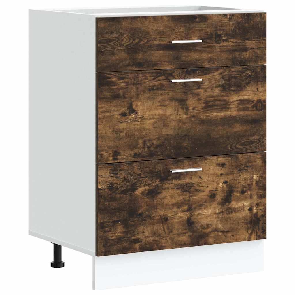 Base da Cucina “Lyon” Rovere Fumo in Legno Multistrato | homemem39