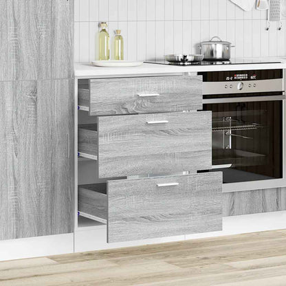 Base da Cucina “Lyon” Grigio Sonoma in Legno Multistrato - homemem39