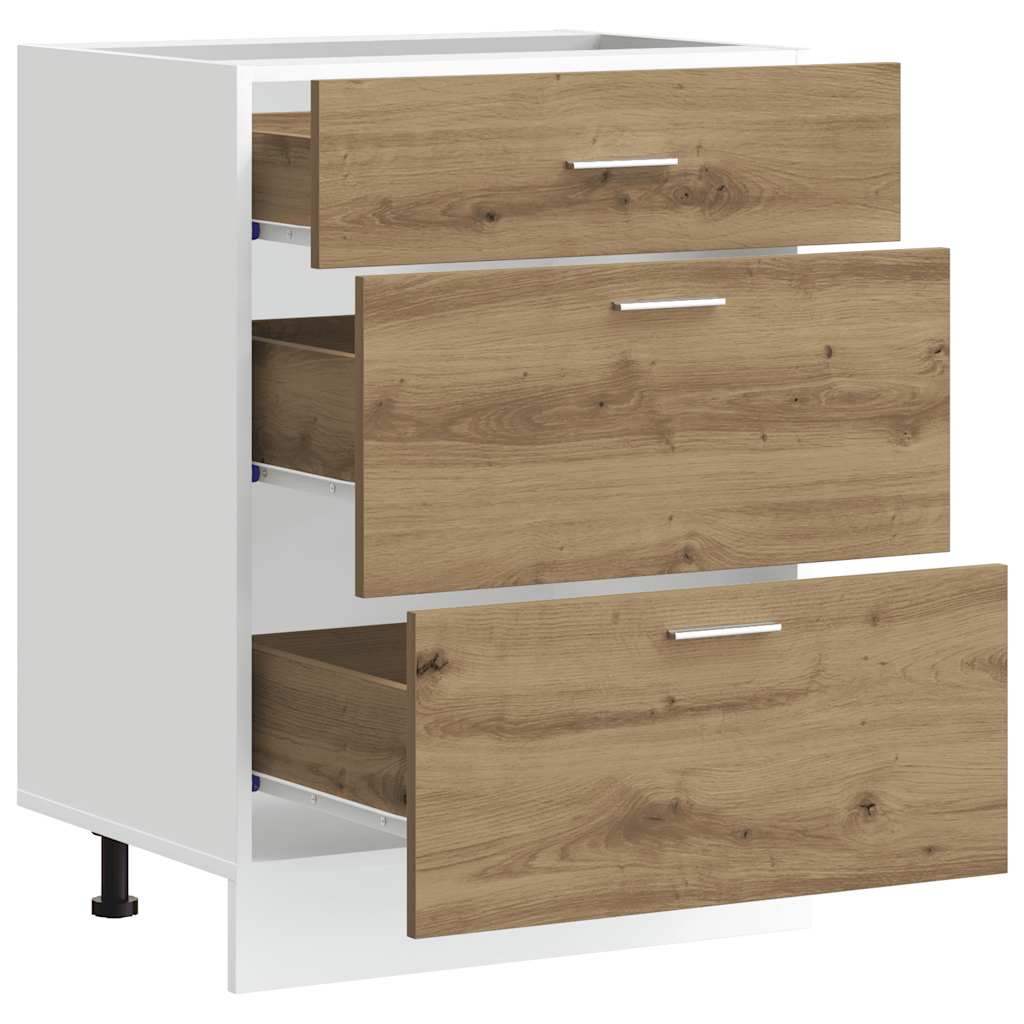 Base da Cucina “Lyon” Rovere Artigianale Legno Multistrato - homemem39
