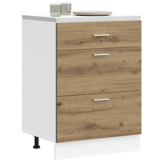Base da Cucina “Lyon” Rovere Artigianale Legno Multistrato - homemem39