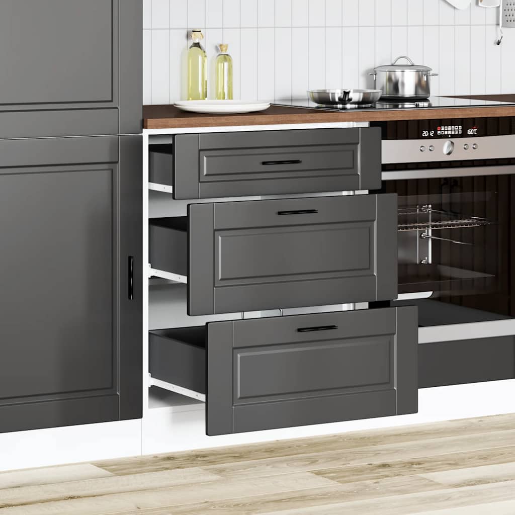 Base da Cucina Porto Nero in Legno Multistrato - homemem39