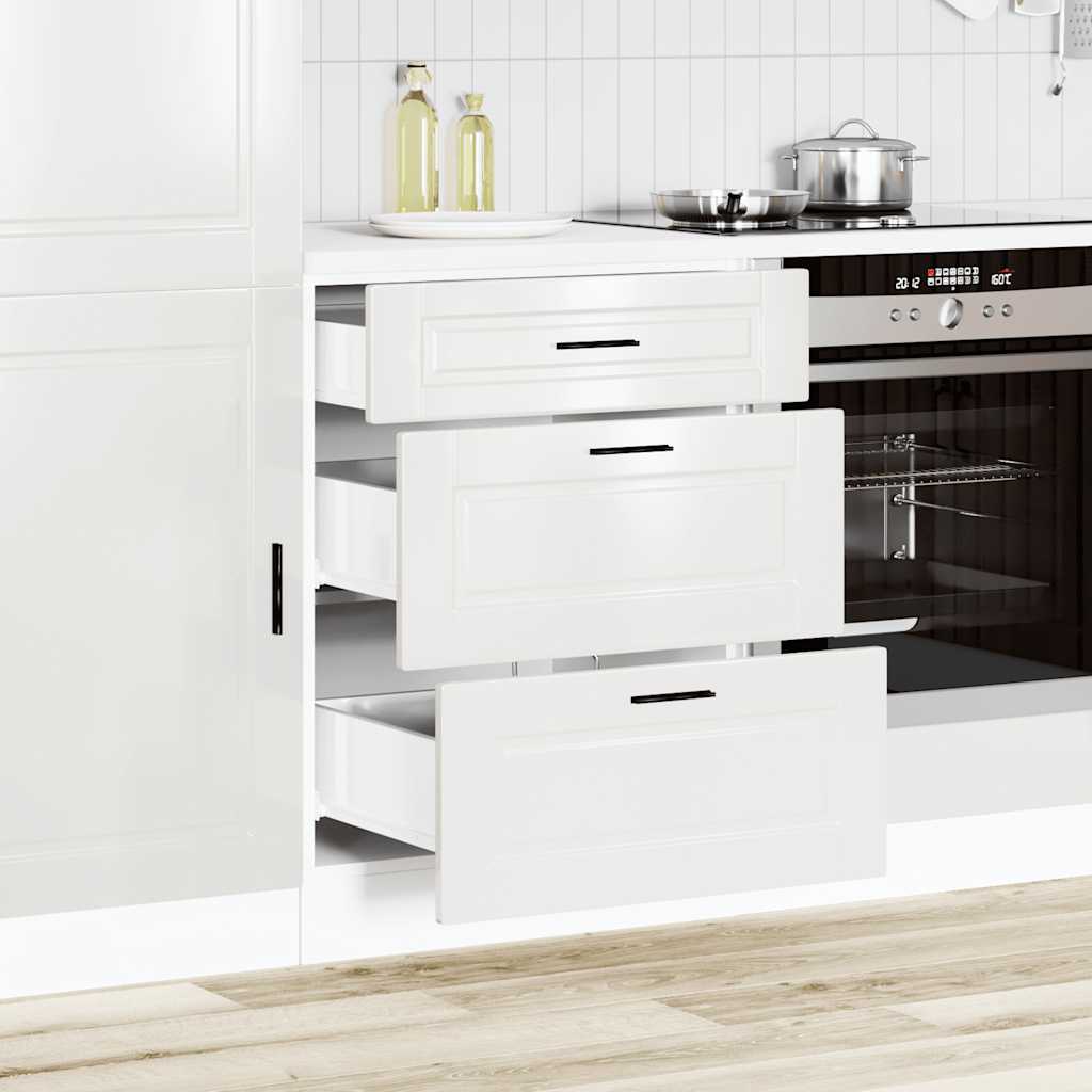 Base da Cucina Porto Bianco Lucido in Legno Multistrato - homemem39