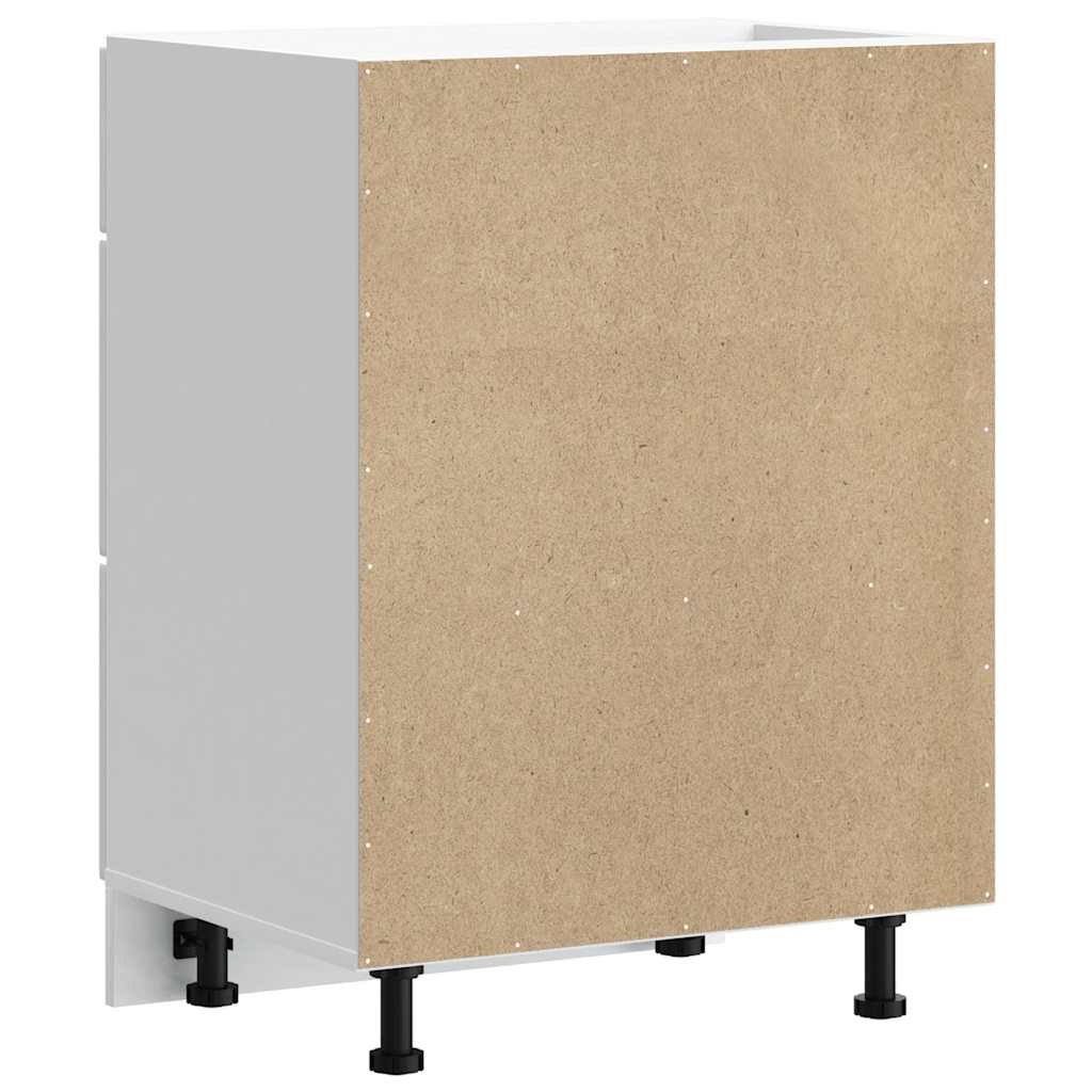 Mobiletto da cucina "Porto" Bianco lucido in legno ingegnerizzato