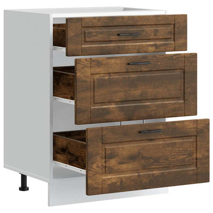 Base da Cucina Porto Rovere Fumo in Legno Multistrato | homemem39