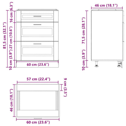 Base da Cucina Porto Rovere Artigianale Legno Multistrato - homemem39