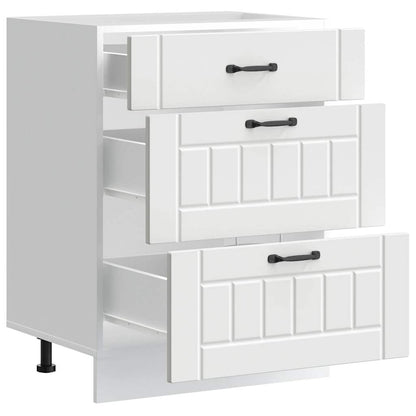 Base da Cucina Lucca Bianco in Legno Multistrato