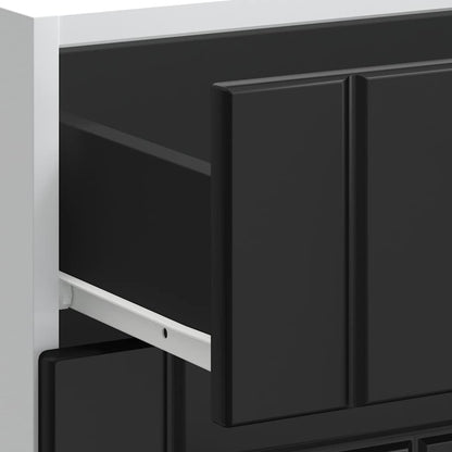 Mobiletto da cucina "Lucca" Nero in legno ingegnerizzato